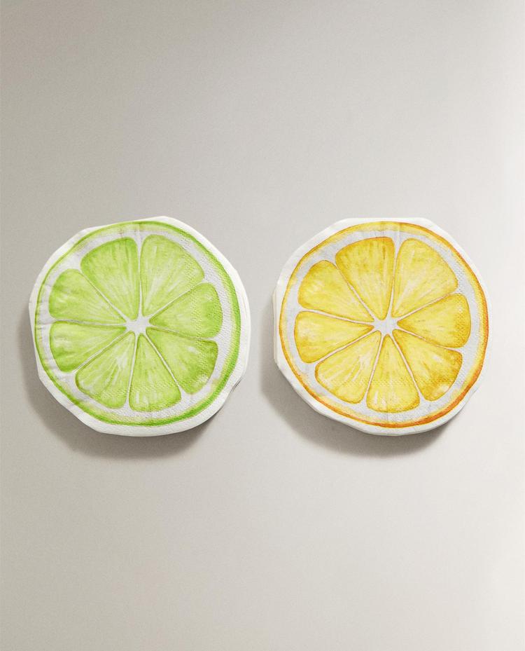 SADA PAPÍROVÝCH UBROUSKŮ LIMA A CITRON (30 KS)