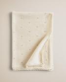 POINTELLE COTTON BABY BLANKET