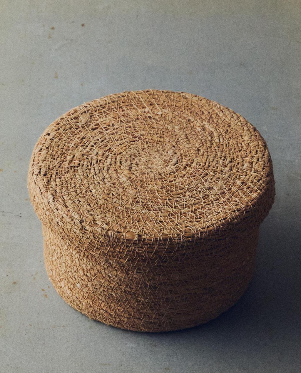SEAGRASS HAMPER WITH LID
