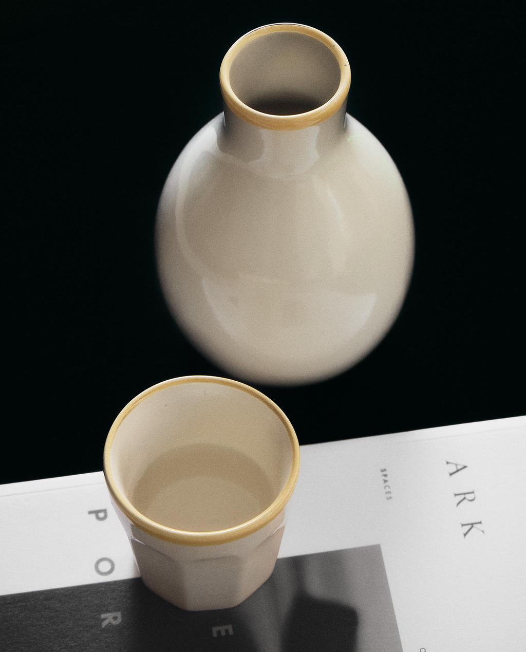 CERAMIC BOTTLE AND MUG NIGHT SET