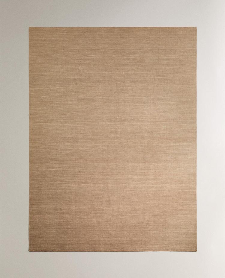 COTTON AND WOOL RUG WITH KNOTS