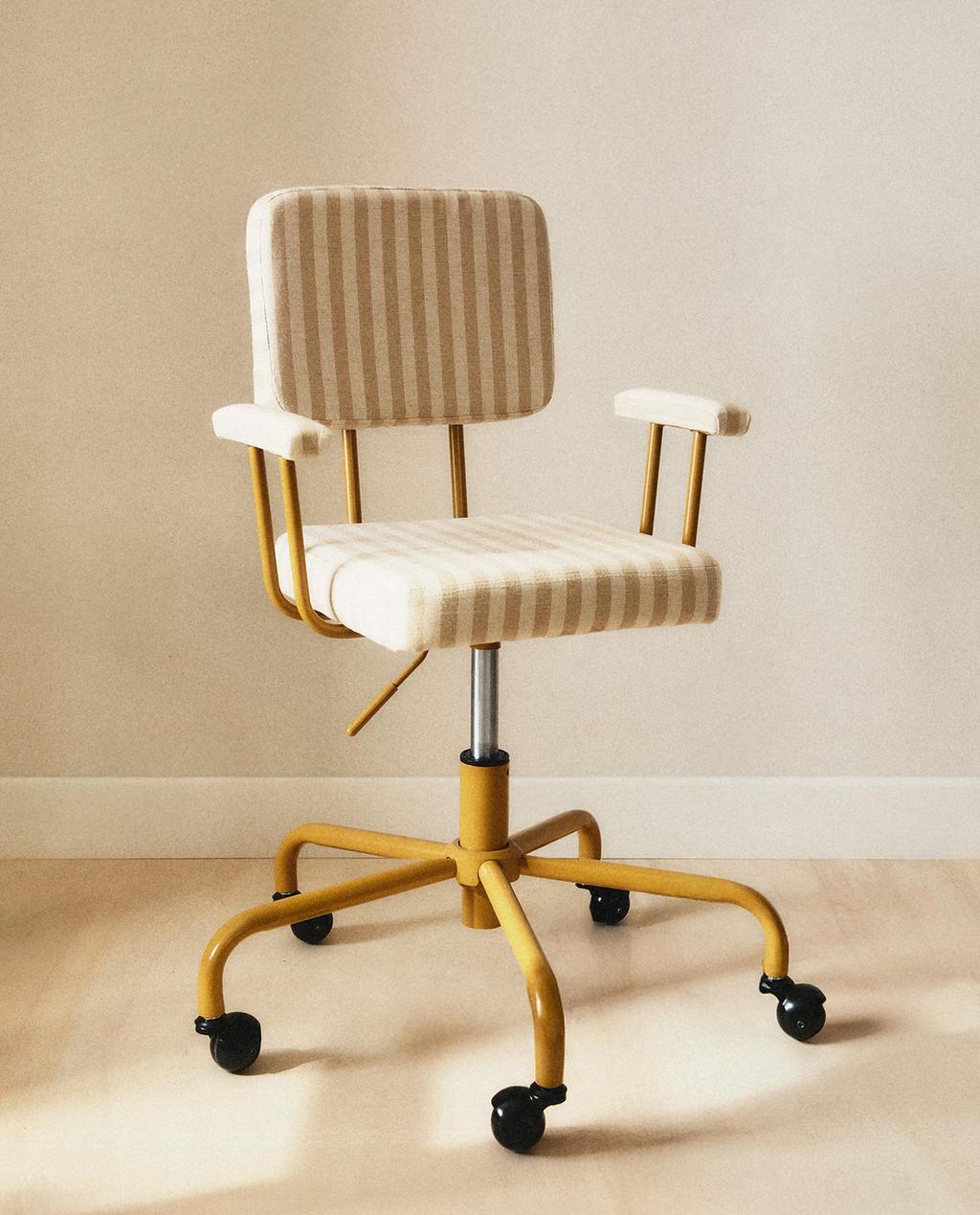 KIDS' METAL DESK CHAIR WITH WHEELS