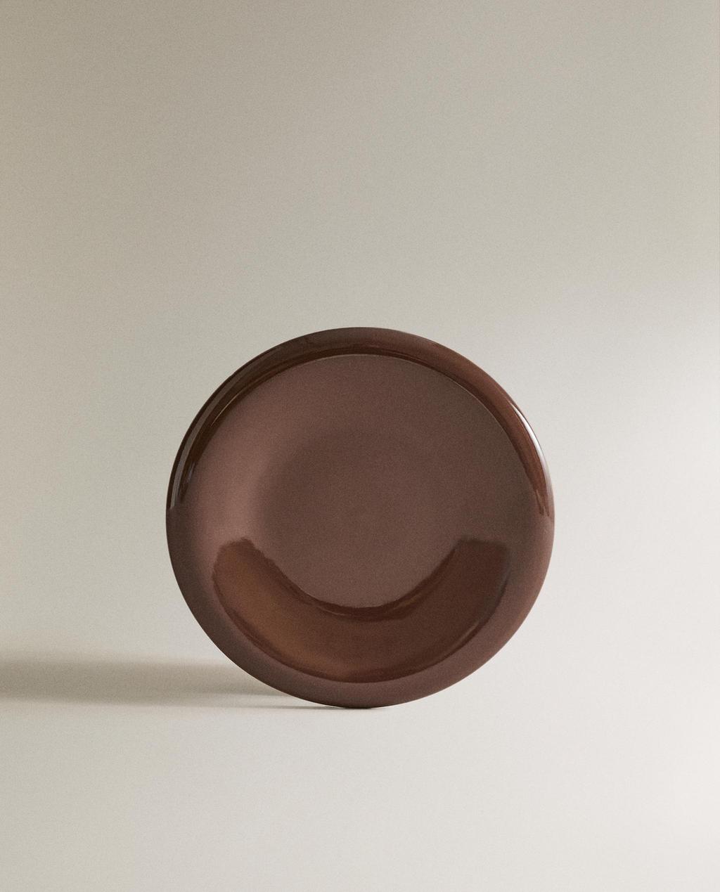 ENAMELLED STONEWARE DESSERT PLATE