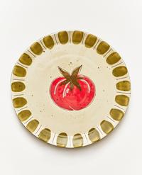 PLATO POSTRE LOZA FRUTA