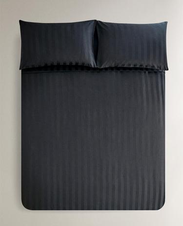 STRIPED SATEEN DUVET COVER (500 THREAD COUNT)