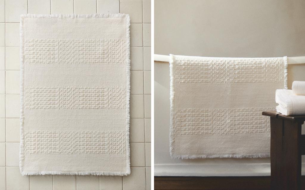 RAW-EDGE BATH MAT