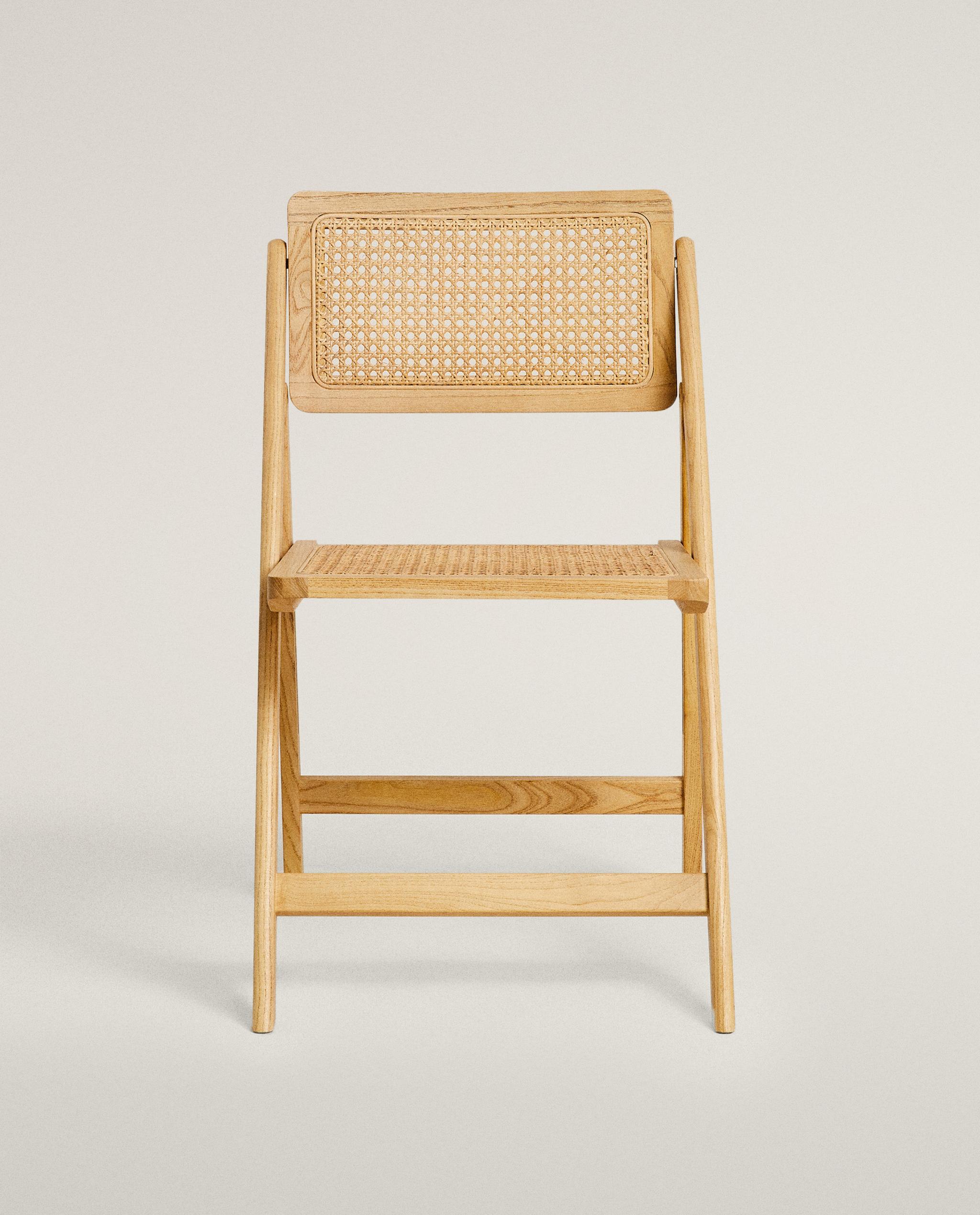 ウッド＆ラタン フォールディング チェア | Zara Home 日本/Japan
