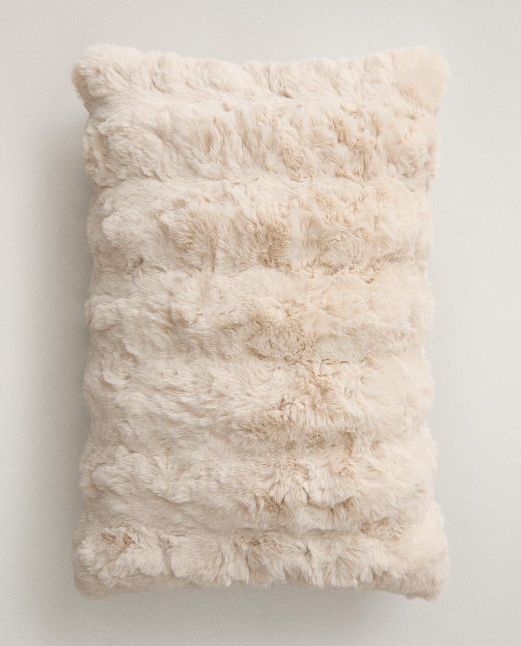 FAUX FUR CUSHION COVER