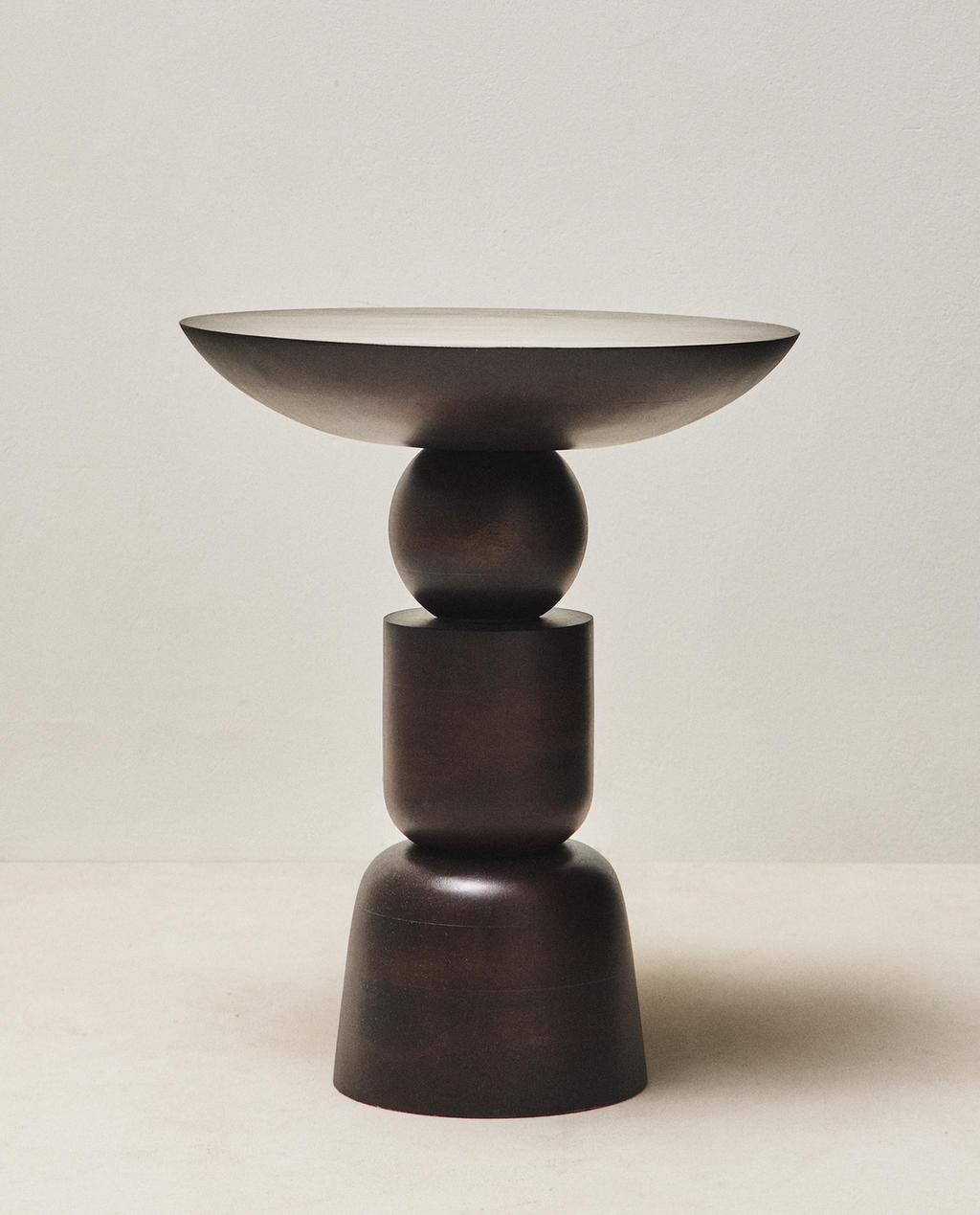 WOODEN SIDE TABLE