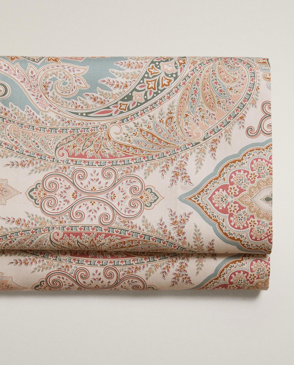 DRAP DE DESSUS SATIN PAISLEY