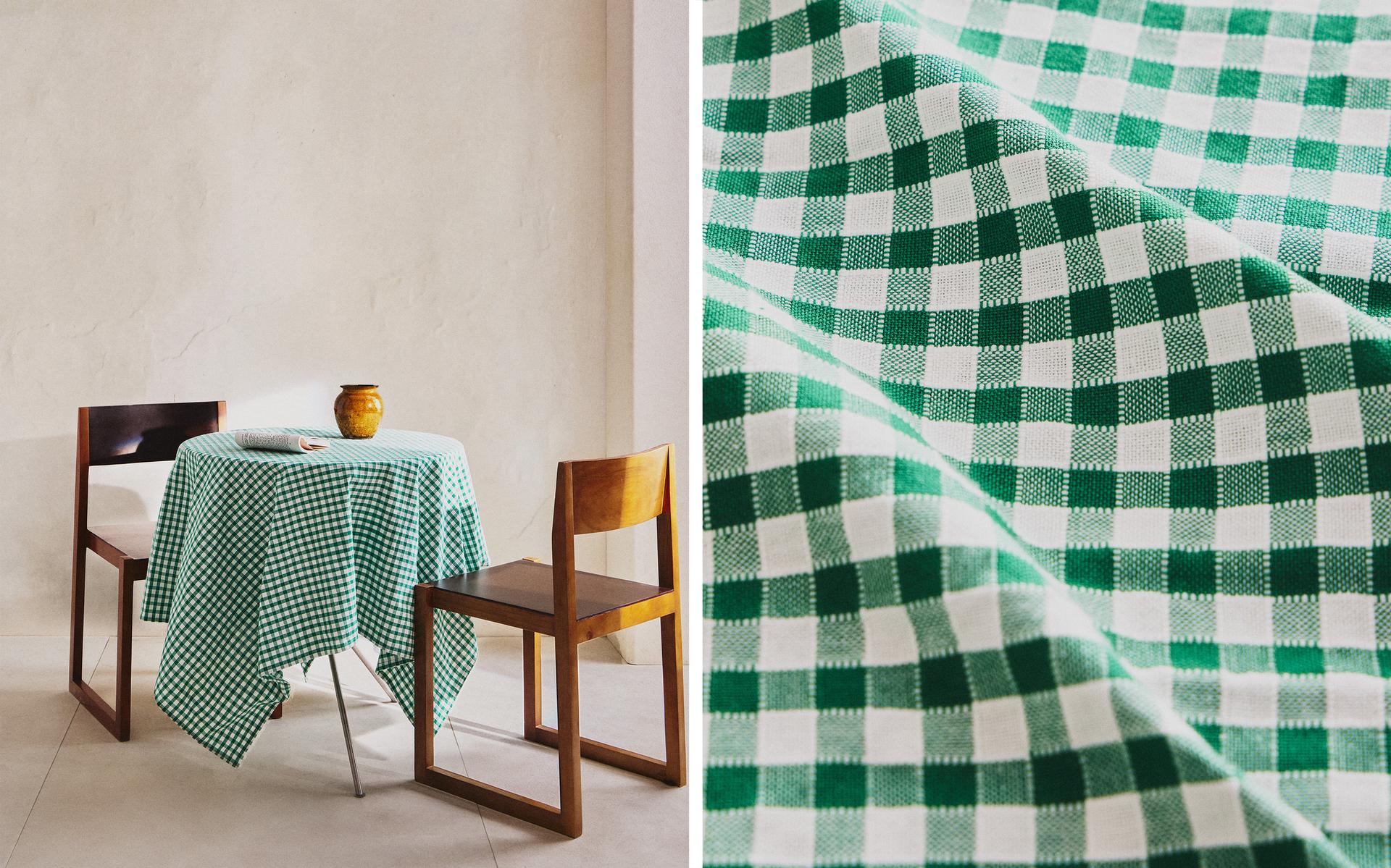 GINGHAM CHECK TABLECLOTH