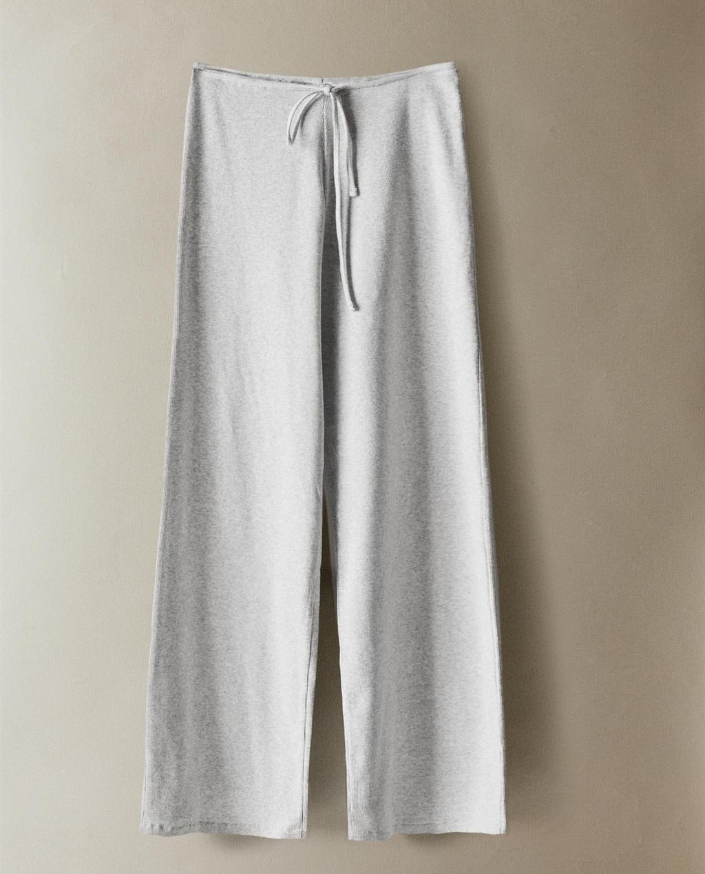 RIBBED COTTON TROUSERS