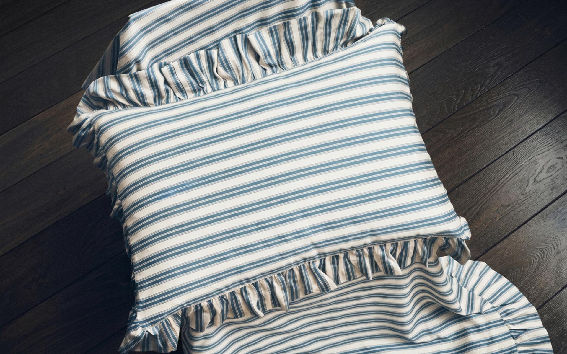 STRIPED RUFFLE BEDDING | KATHARINE POLE