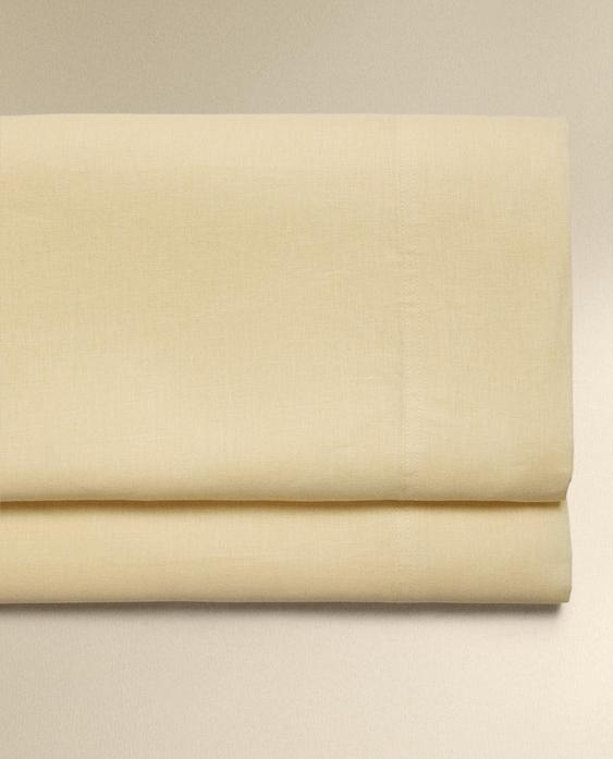 WASHED LINEN FLAT SHEET (140 GSM)