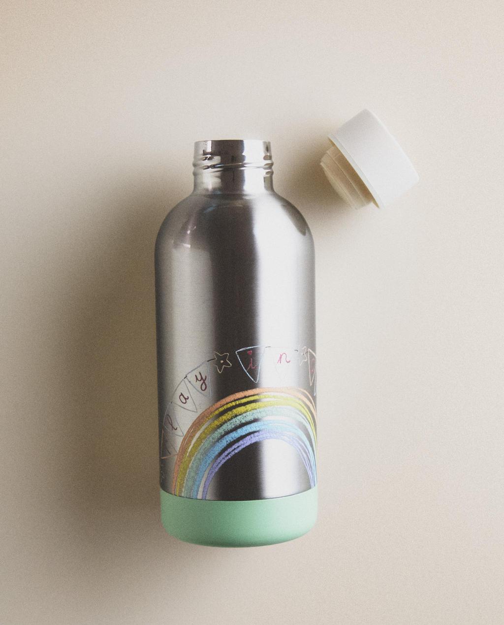 CHILDREN’S RAINBOW STAINLESS STEEL WATER BOTTLE