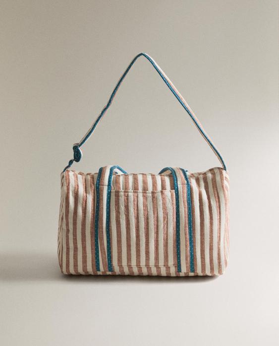 STRIPED MATERNITY BAG