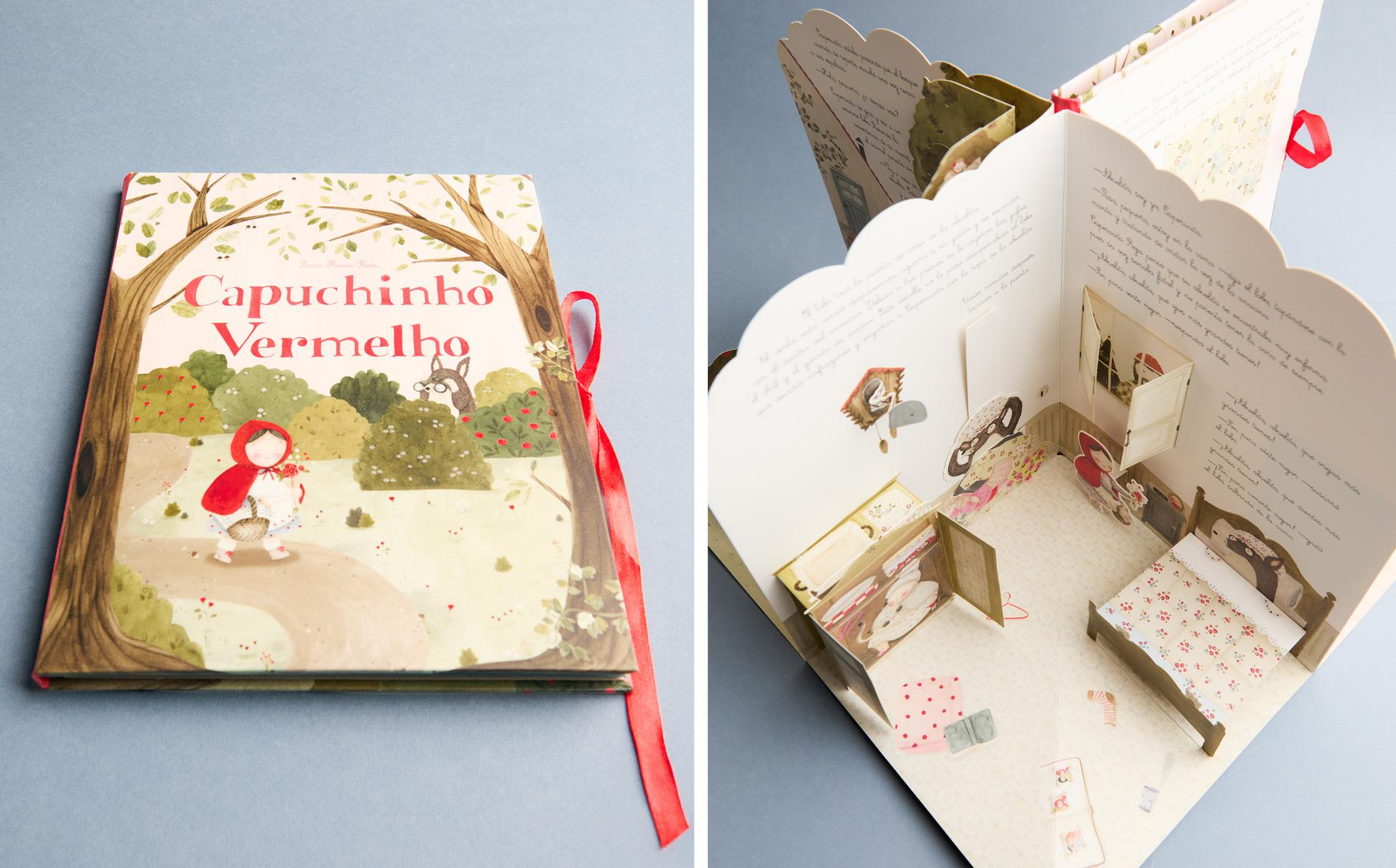 LITTLE RED RIDING HOOD CARROUSEL KIDS' BOOK (PORTUGUESE)