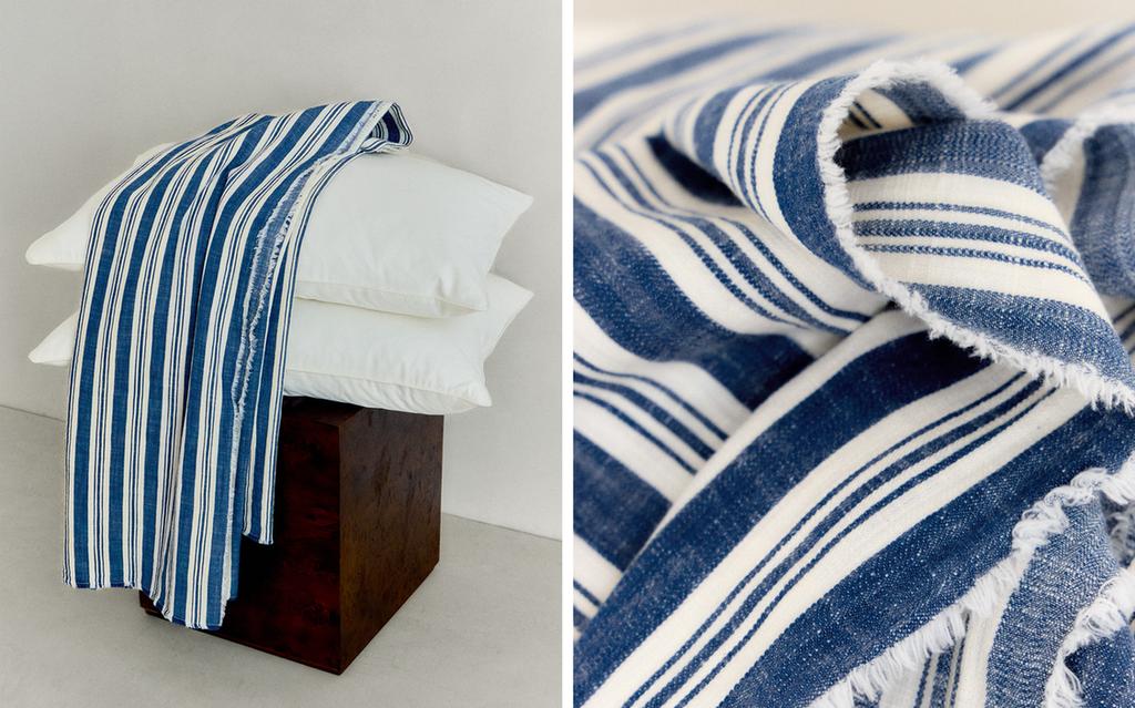COPERTA COTONE RIGHE