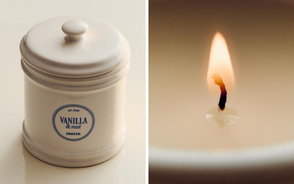 (300 G) VANILLA & NUT SCENTED CANDLE