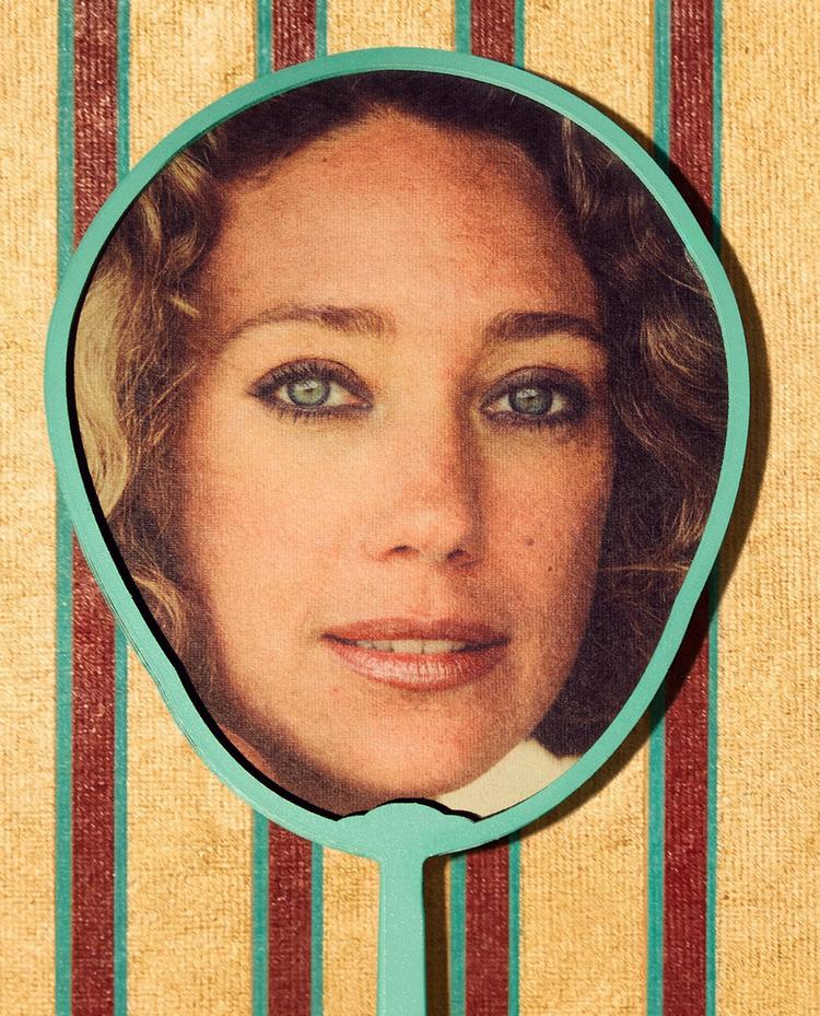 ÉVENTAIL PAPIER VISAGE | MARISA BERENSON