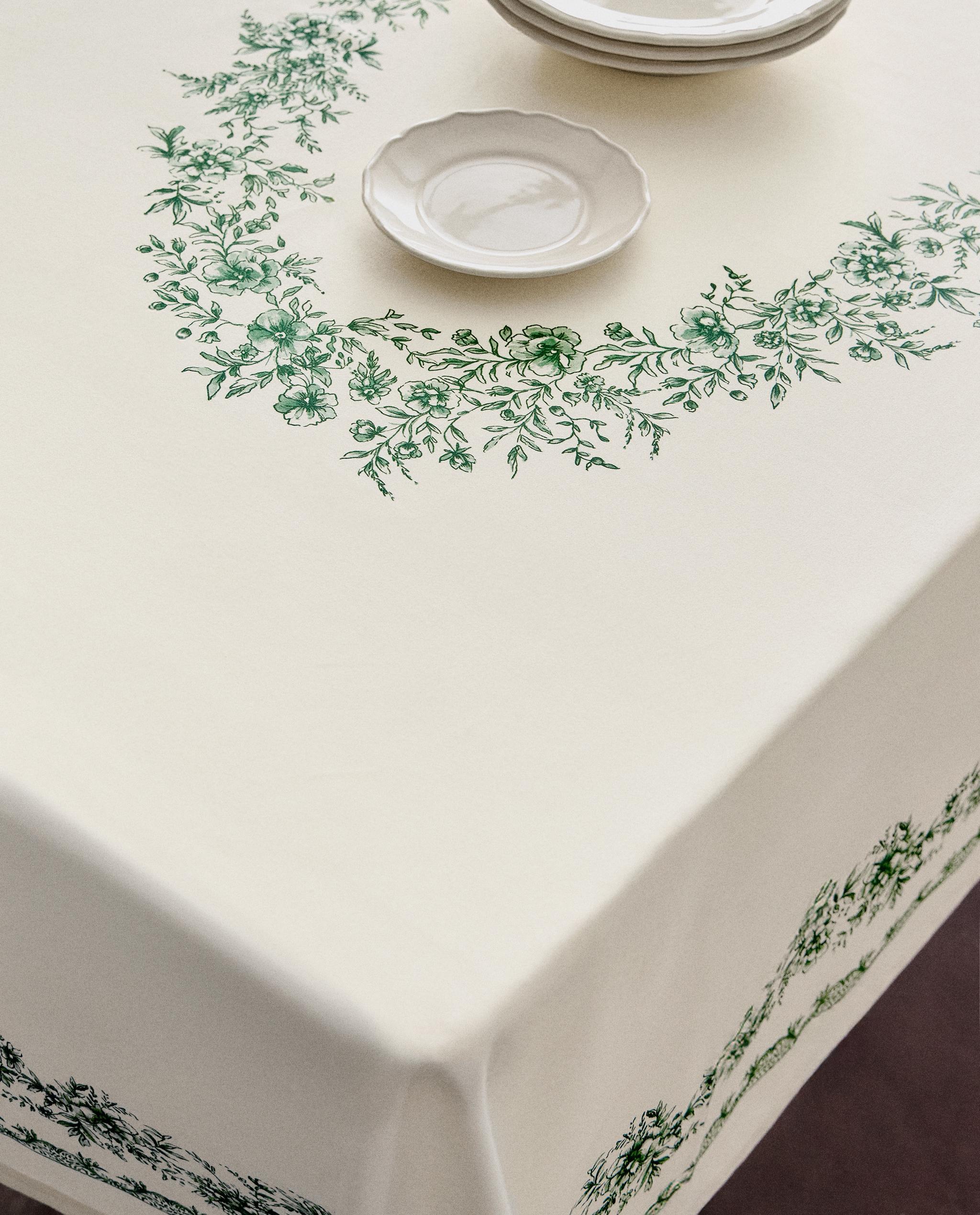 フローラルサテン テーブルクロス | Zara Home 日本/Japan