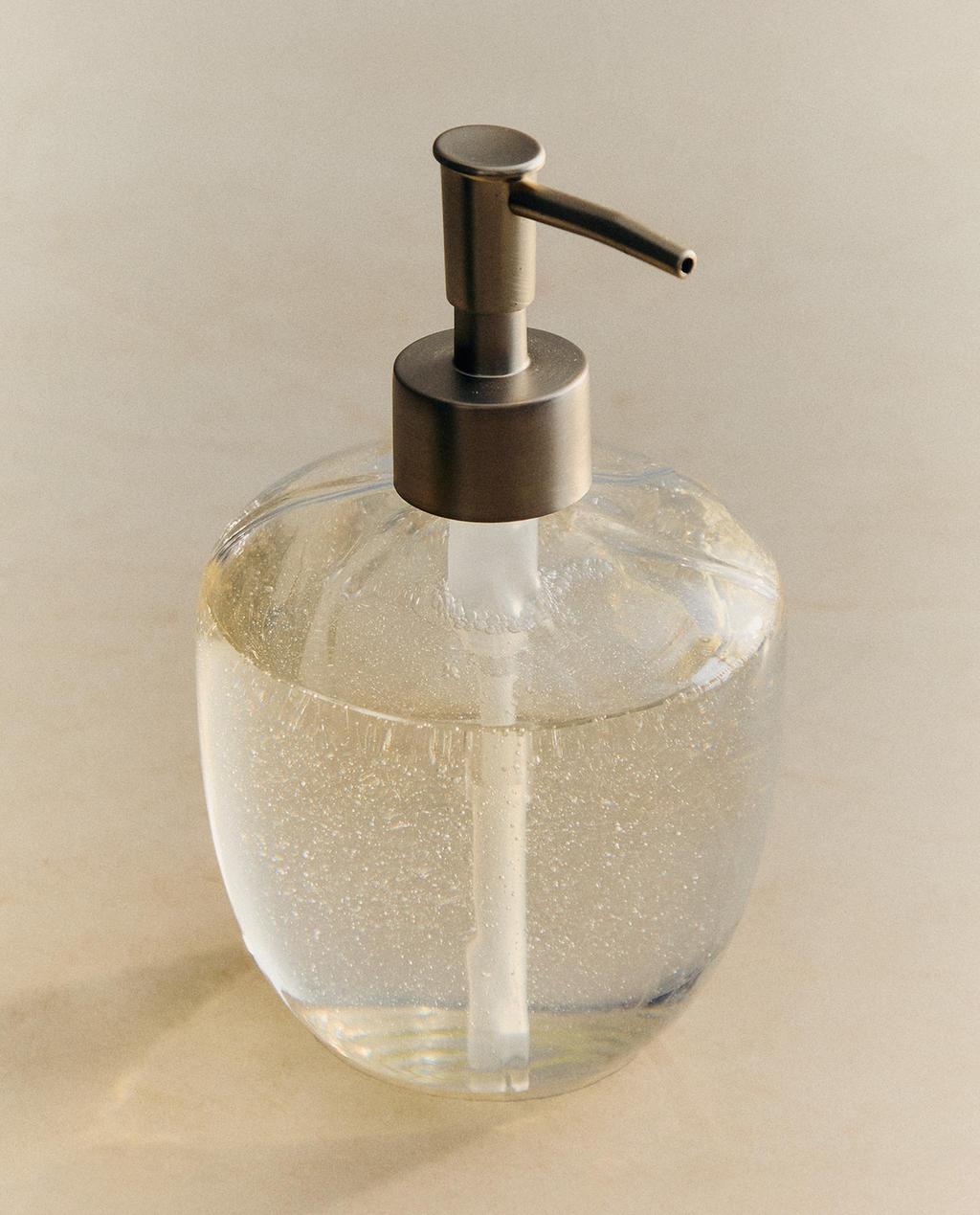 BOROSILICATE GLASS BATHROOM DISPENSER