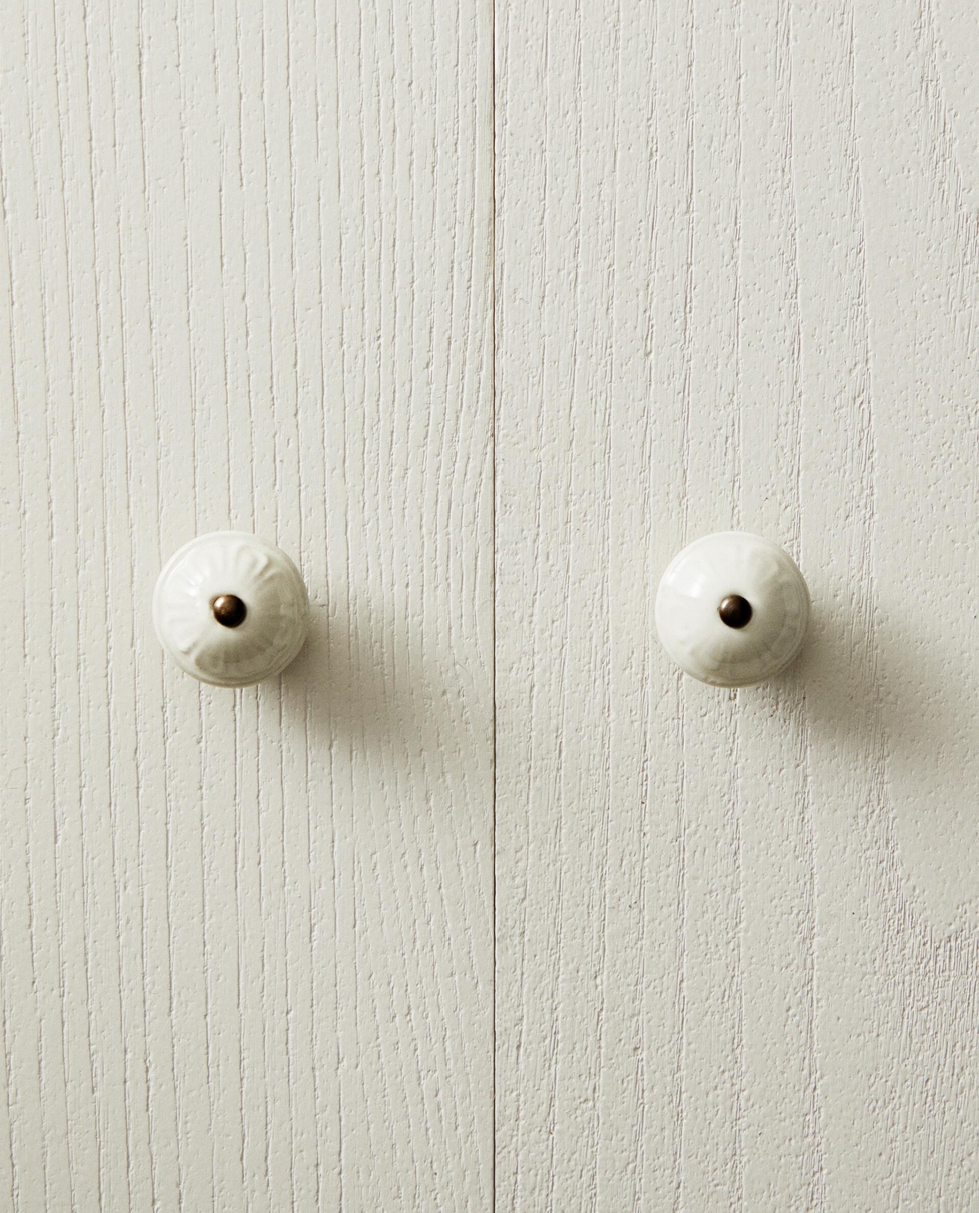 PACK 2 TIRADORES CERAMICA IVORY