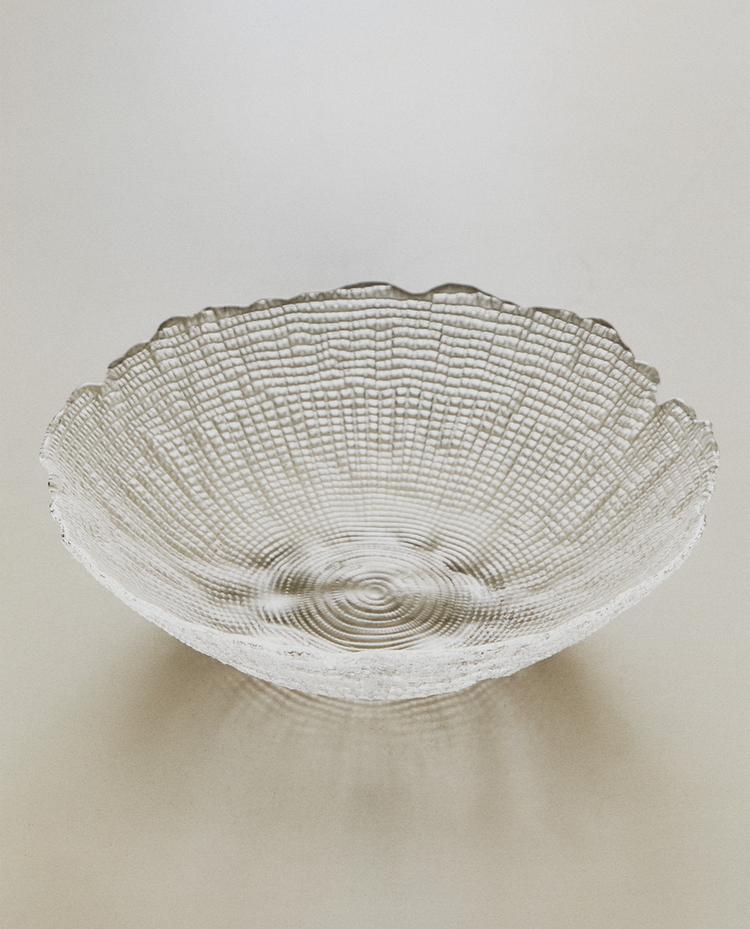 SALADIER VERRE RELIEF