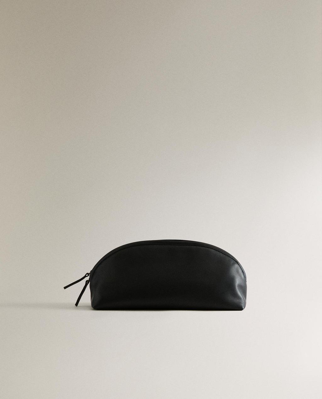 TROUSSE DE TOILETTE CUIR DEMI-LUNE
