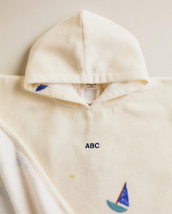 KIDS' BOAT BEACH PONCHO