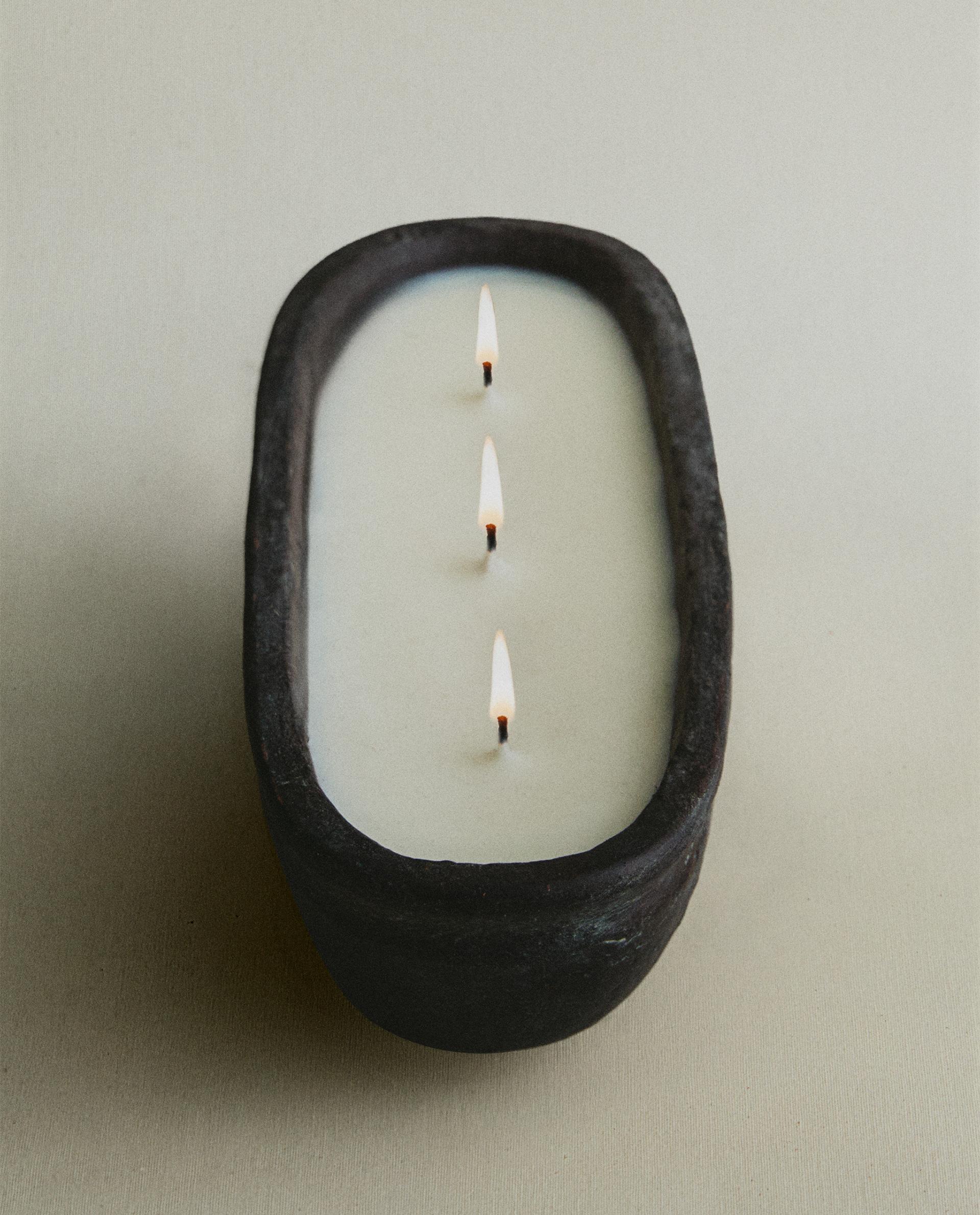 (600 g) VONNÁ SVÍČKA LEATHER AMBER