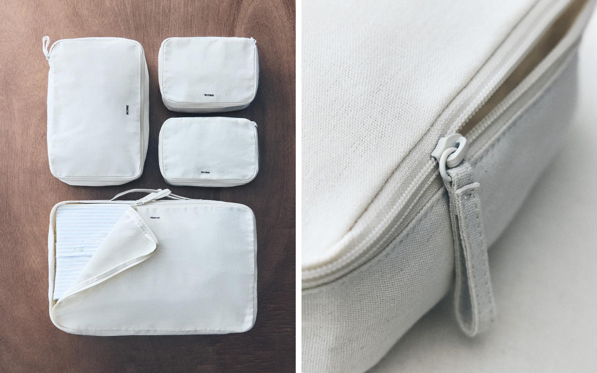 FABRIC TRAVEL ORGANISER TOILETRY BAGS