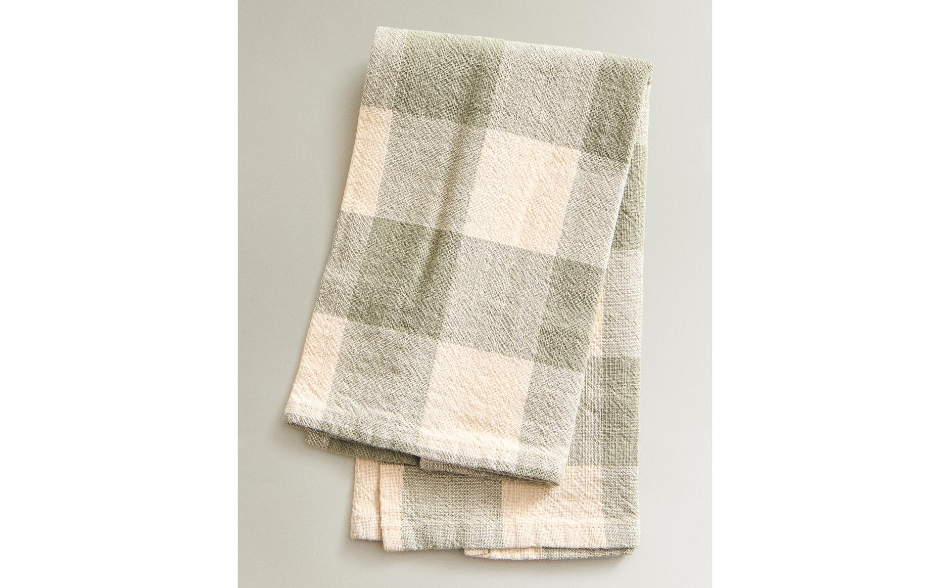 PACK SERVILLETAS CUADROS HILO TINTADO (PACK DE 2)