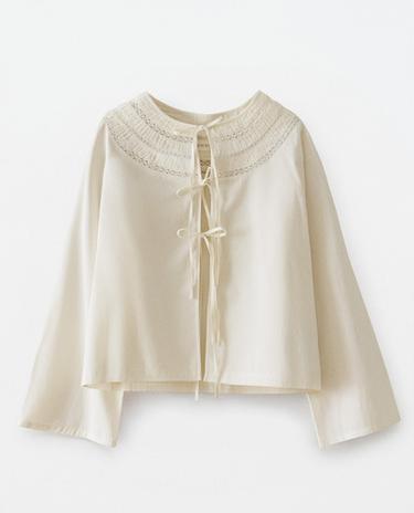 CAMISA CUELLO PLIEGUES