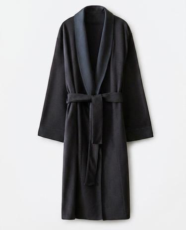 PLAIN FLEECE DRESSING GOWN