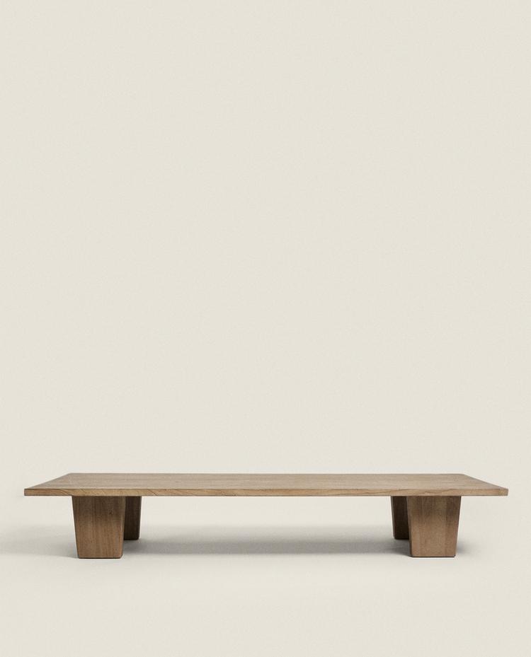MESA DE CENTRO DE MADEIRA DE OLMO