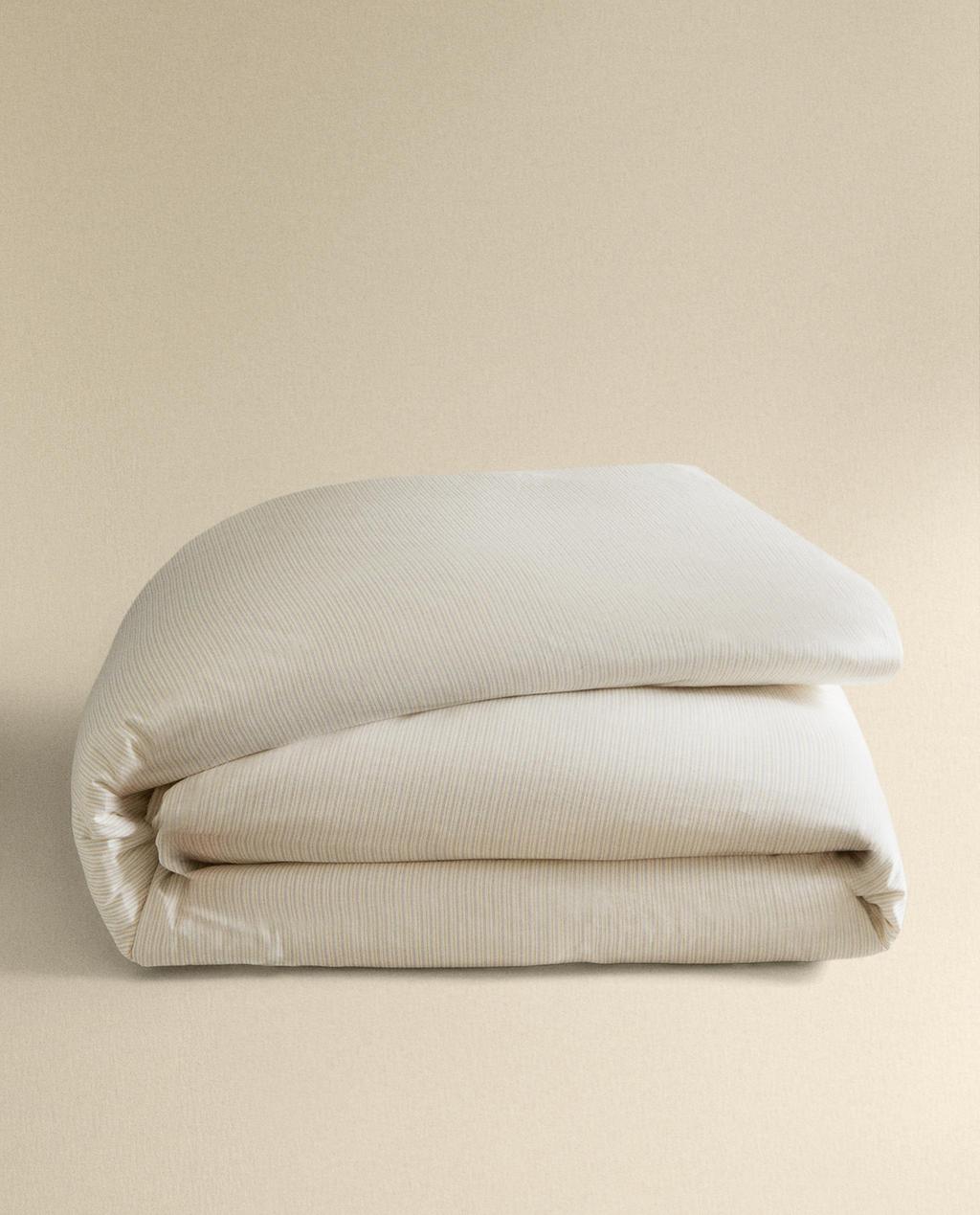 BETTBEZUG AUS SATIN MIT STREIFEN (FADENDICHTE 300)