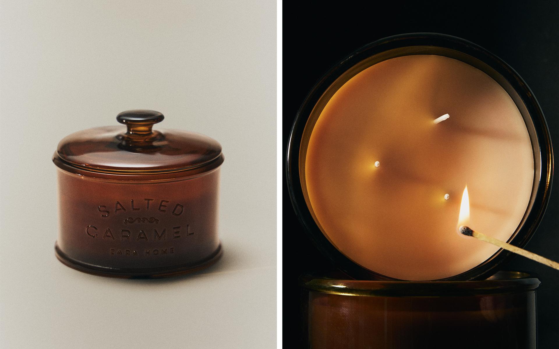 (700 G) SALTED CARAMEL SCENTED CANDLE