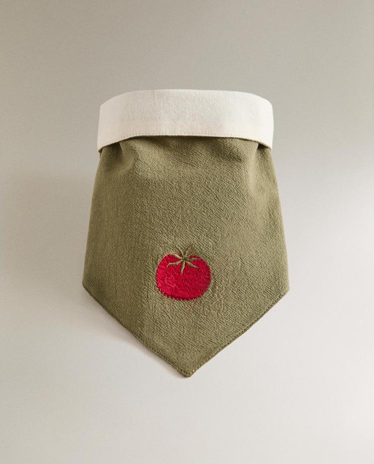雙面番茄寵物領巾
