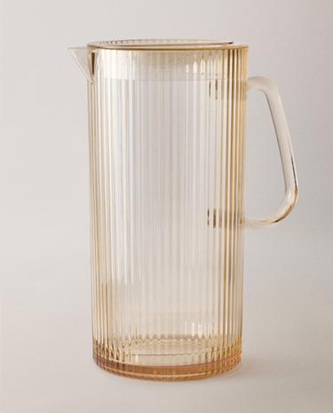 STRIPED ACRYLIC JUG