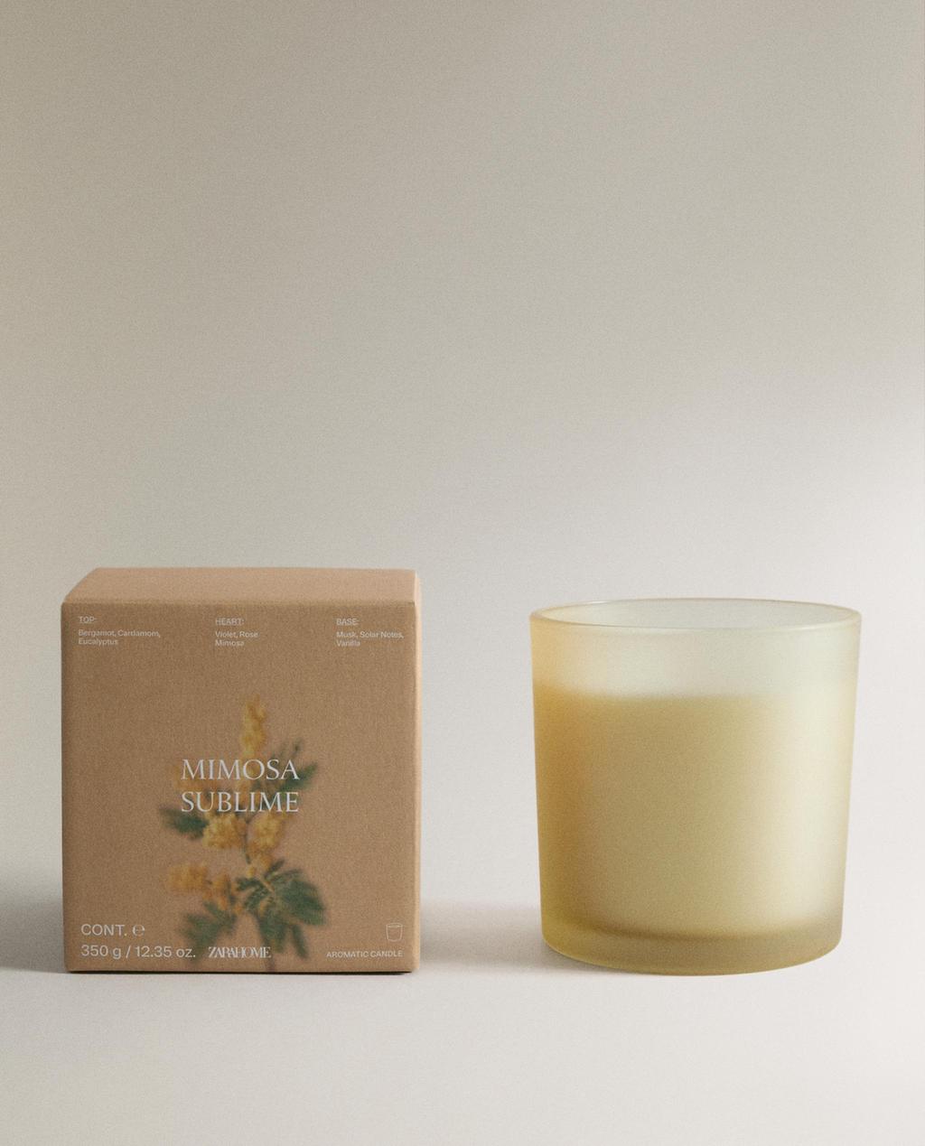 (350 G) MIMOSA SUBLIME SCENTED CANDLE