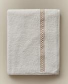 SERVIETTE DE BAIN BRODERIE GÉOMÉTRIQUE