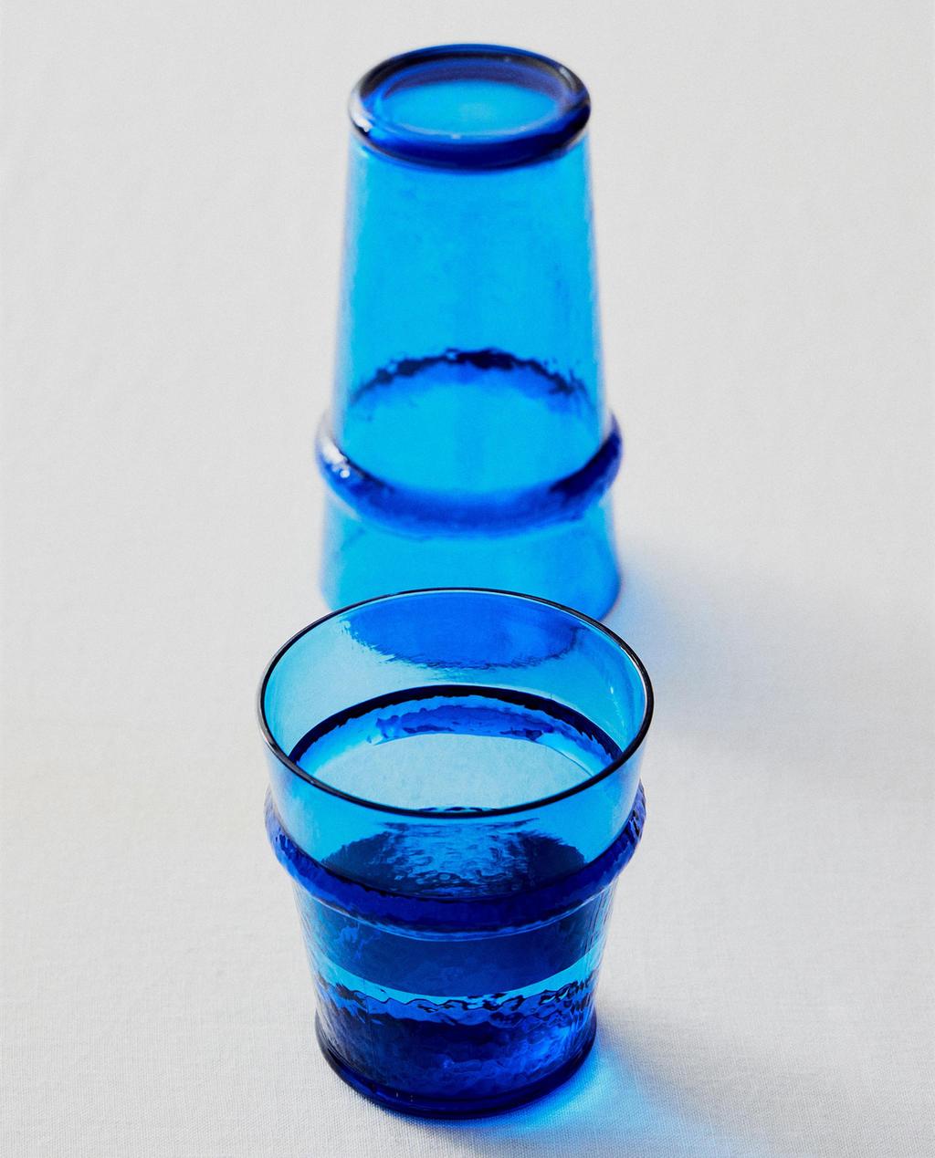 FLERPACK MED GLAS I BLÅ AKRYL