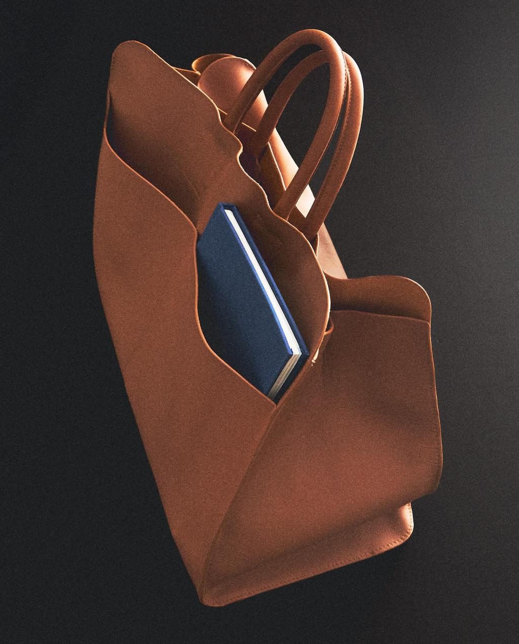ΔΕΡΜΑΤΙΝΗ ΤΣΑΝΤΑ SHOPPER