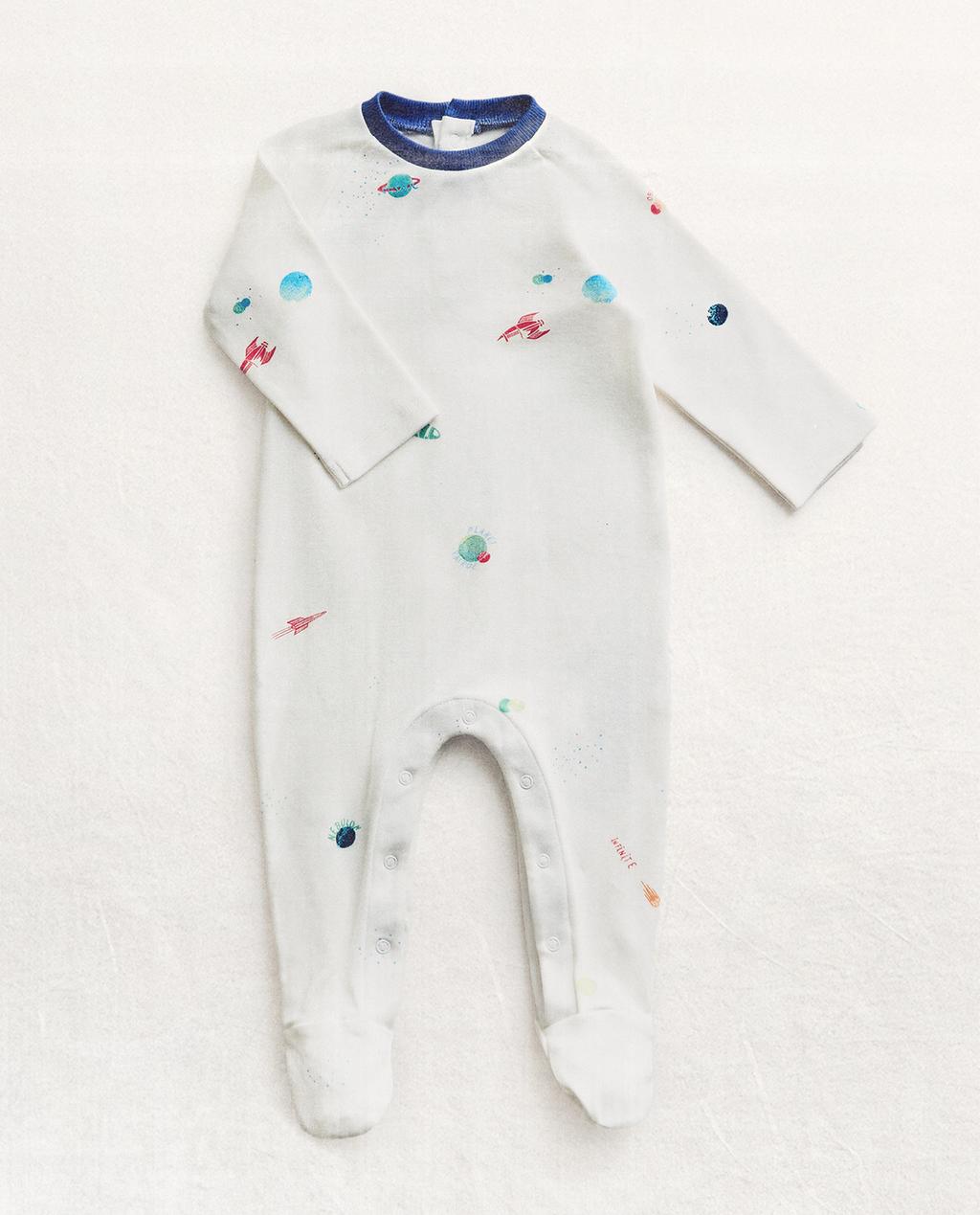 BABY-STRAMPELANZUG WELTRAUM