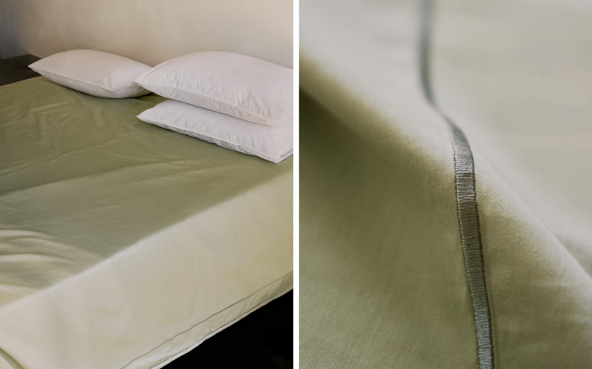 SATEEN DUVET COVER WITH DOUBLE TRIM