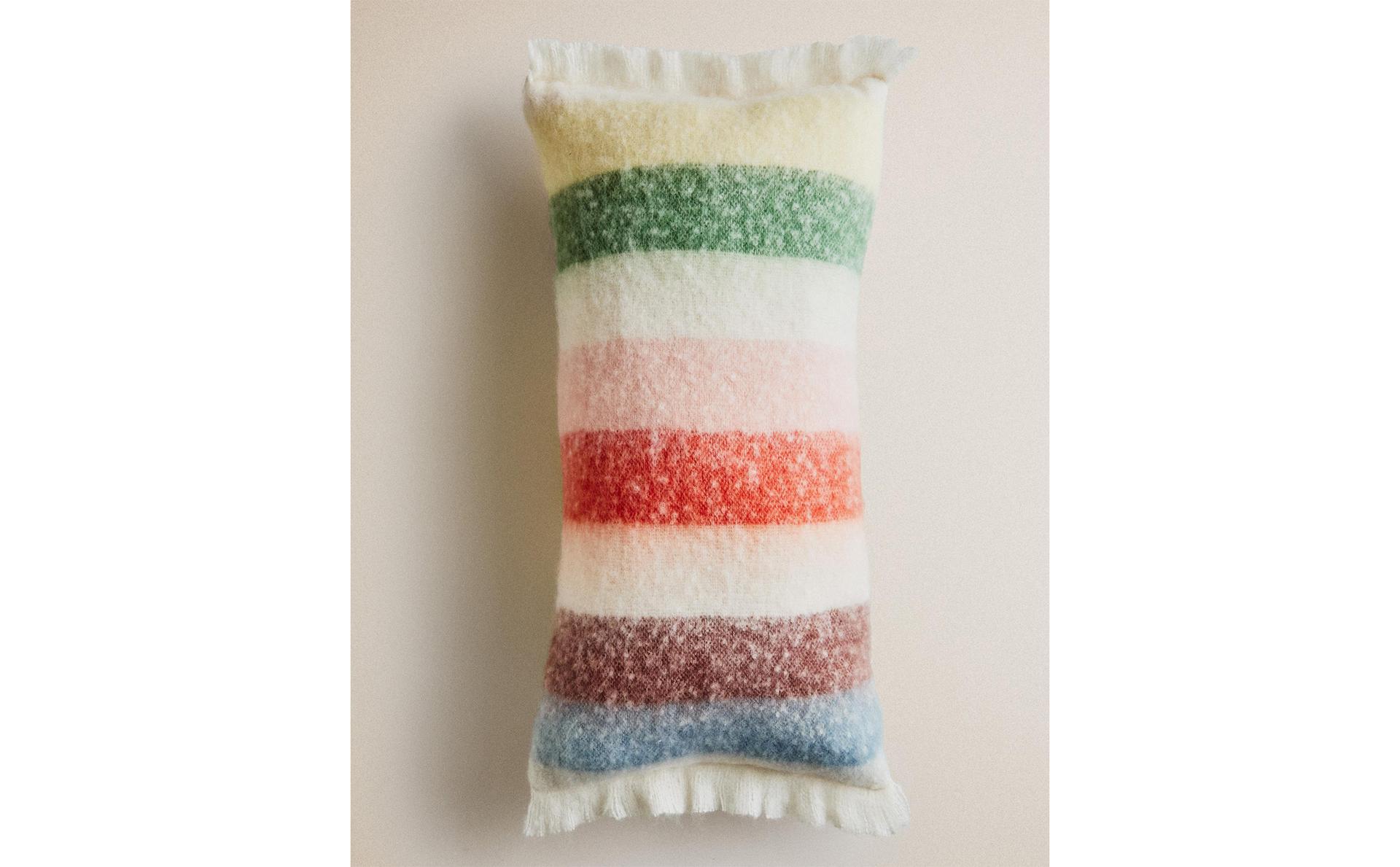 CUSCINO PER BAMBINI CARDATO A RIGHE