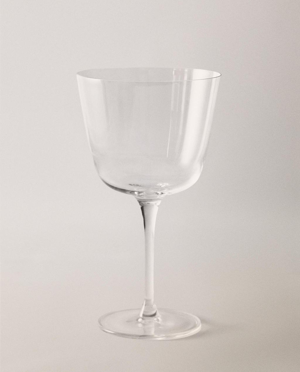 TAÇA DE CRISTALINO BASE RETA