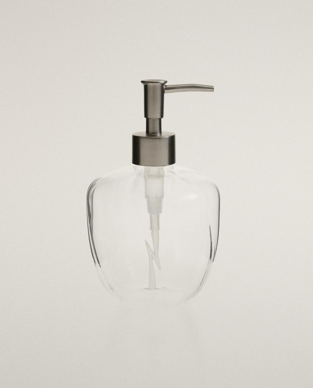 BOROSILICATE GLASS BATHROOM DISPENSER