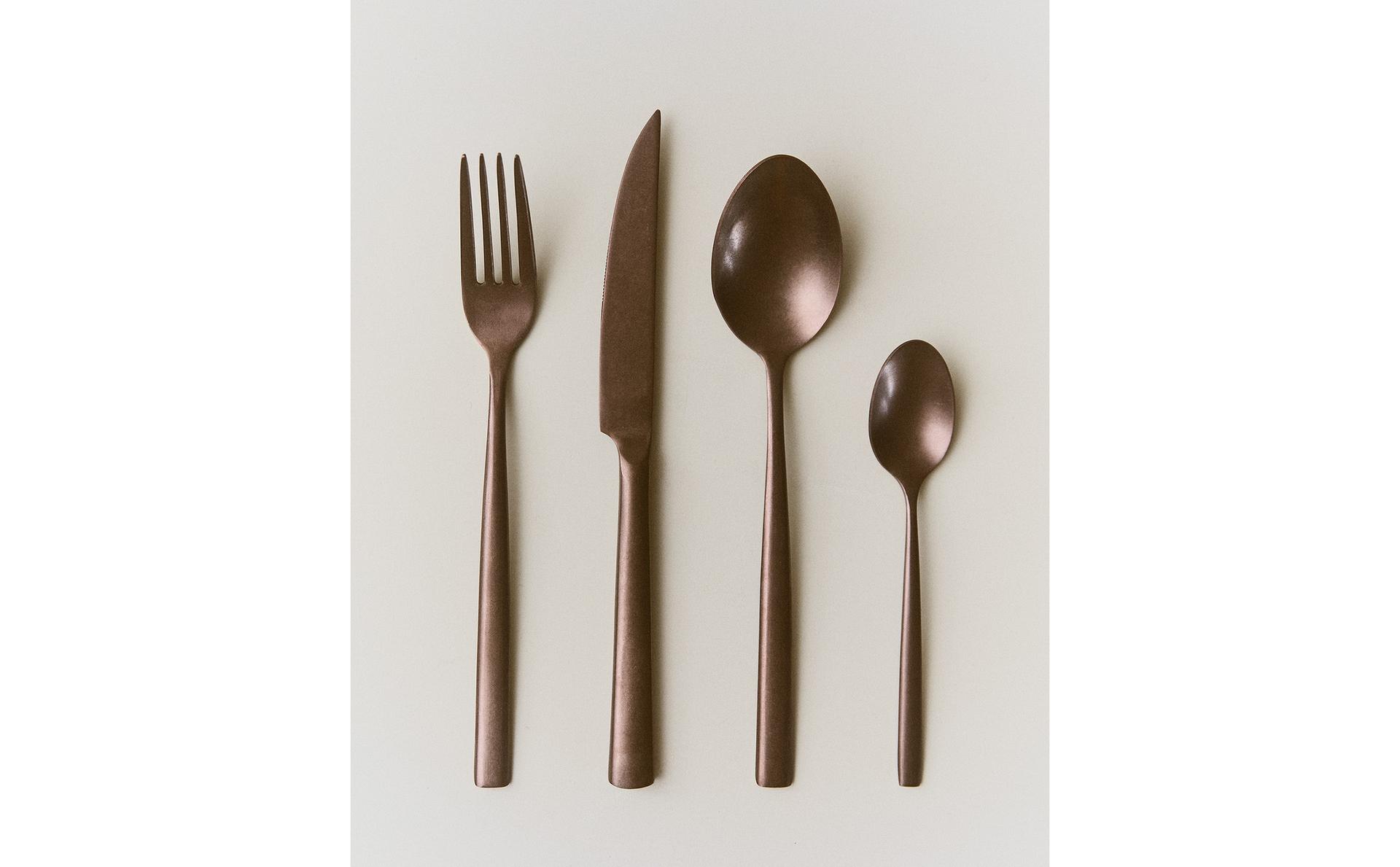 VINTAGE ÇELİK ÇATAL KAŞIK BIÇAK TAKIMI (4'LÜ SET)